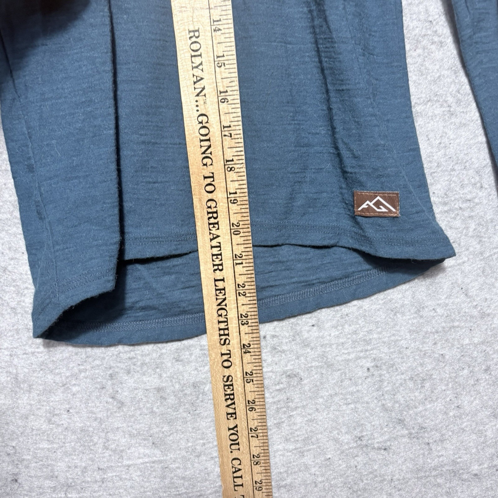 Appalachian Gear Co Alpaca Tencel Hoodie Women's Xs Blue Usa Lightweight — image 8 of 8